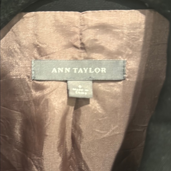Ann Taylor Black Blazer with Pink Interior - Picture 2 of 3